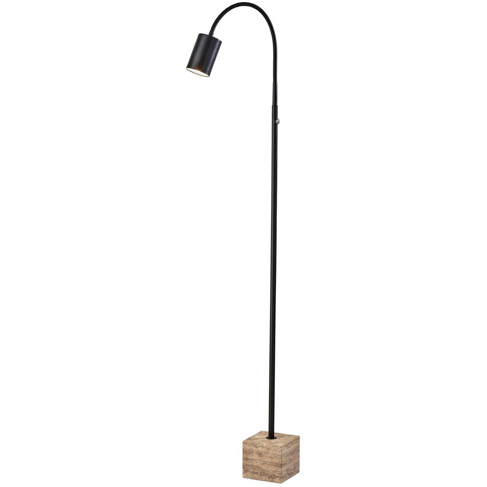 Rutherford 59 inch 5.00 watt Black Floor Lamp Portable Light