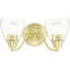 Montgomery 2 Light 13.5 inch Satin Brass Vanity Sconce Wall Light