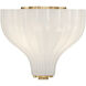 Layton 3 Light 9.75 inch Luxe Gold Semi Flush Ceiling Light