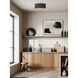 Rexton 2 Light 13.88 inch Black Flush Mount Ceiling Light