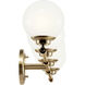 Benno 4 Light 34 inch Champagne Bronze Bath Bracket Wall Light, 4 Arm