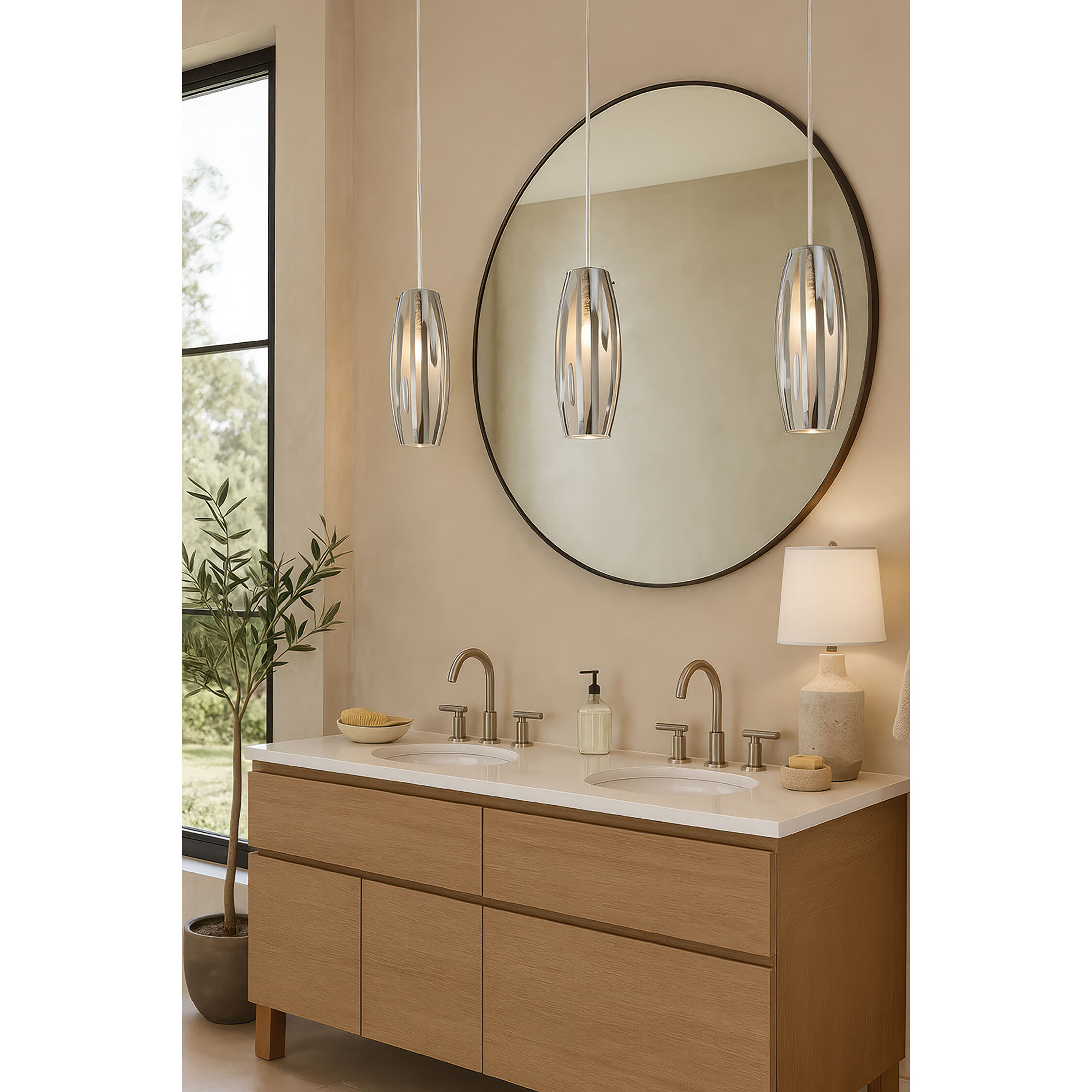 Chroman Empire 1 Light 5.5 inch Chrome Mini Pendant Ceiling Light