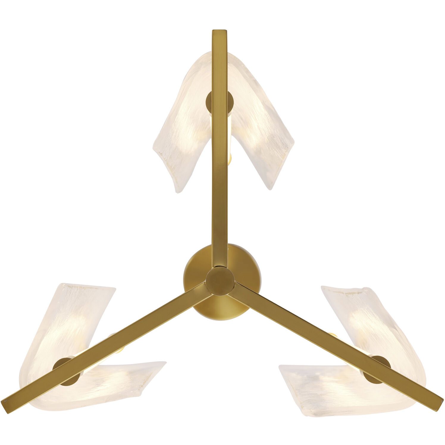 Mingle 3 Light 17 inch Satin Brass Pendant Ceiling Light
