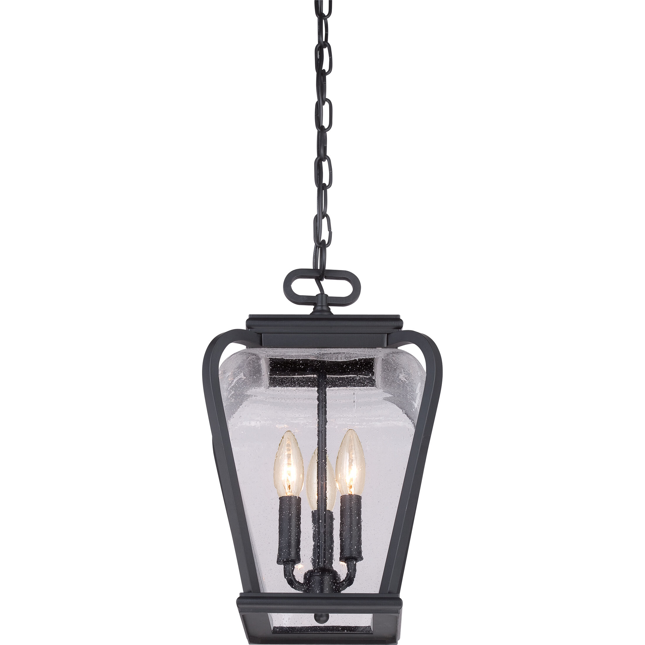 Province 3 Light 10 inch Mystic Black Mini Pendant Ceiling Light, Small