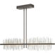 Gossamer LED 51.9 inch Dark Smoke/Vintage Platinum Pendant Ceiling Light, Large
