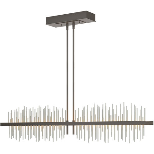 Gossamer LED 51.9 inch Dark Smoke/Vintage Platinum Pendant Ceiling Light, Large