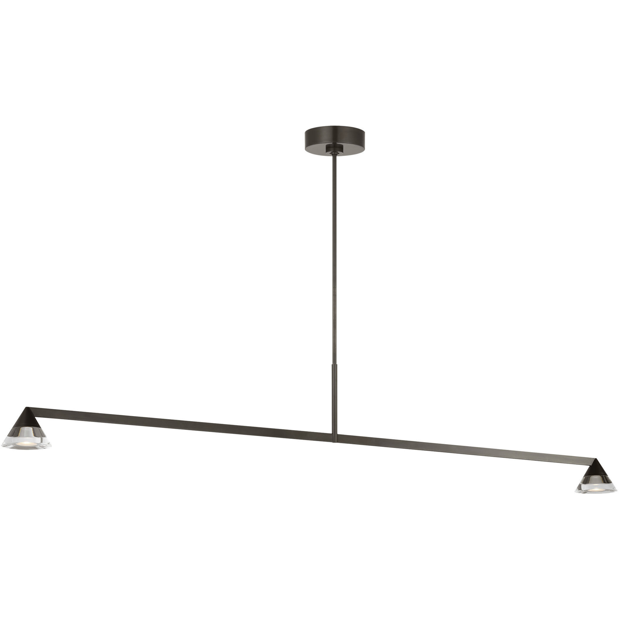 Sean Lavin Midrand Linear Chandelier Ceiling Light in Bronze