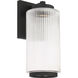 Ronde LED 14 inch Textured Black Outdoor Wall Lantern, Medium