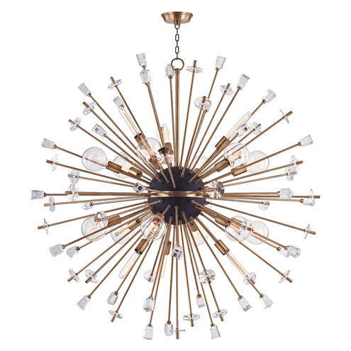 Liberty 18 Light 60 inch Aged Brass Chandelier Ceiling Light