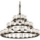 Fusion 45 Light 60 inch Dark Bronze Chandelier Ceiling Light in Weave, Incandescent