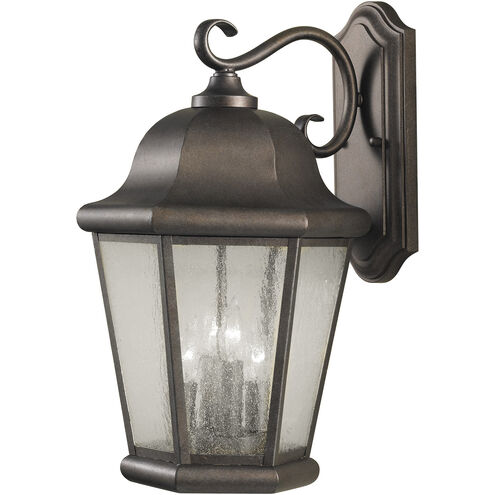 Martinsville 4 Light 20 inch Corinthian Bronze Outdoor Wall Lantern, Extra Large