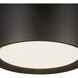 Uma 12 inch Black Semi-Flush Mount Ceiling Light