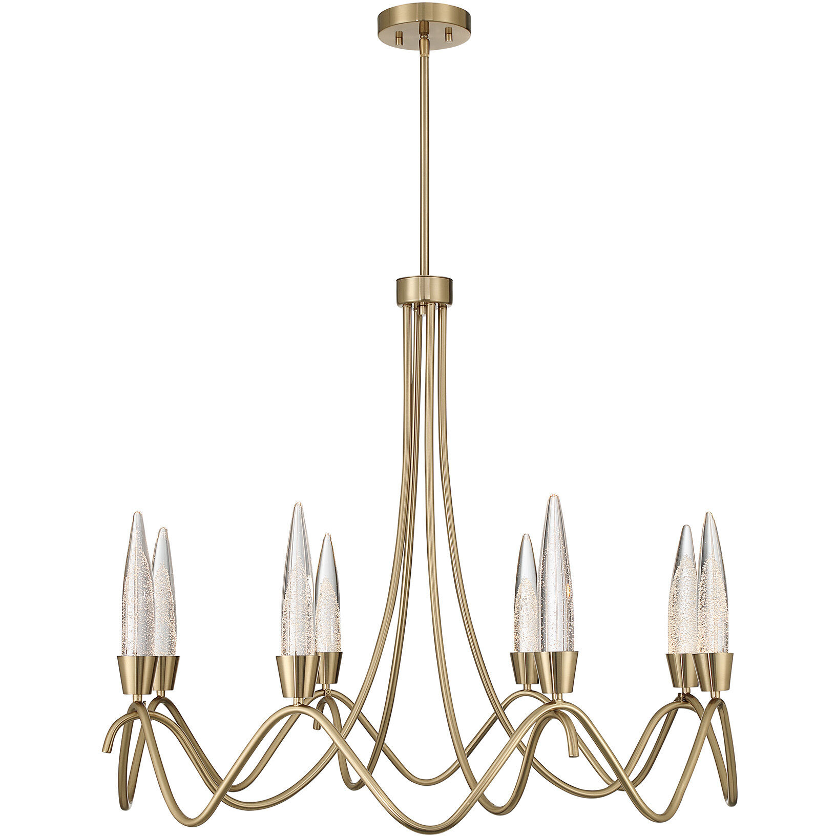 Sofia LED 36 inch Noble Brass Chandelier Ceiling Light