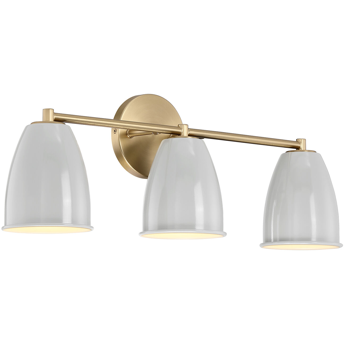 Biba 3 Light 24 inch Brushed Gold Vanity Light Wall Light