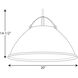 Tre 1 Light Graphite Pendant Ceiling Light, Large