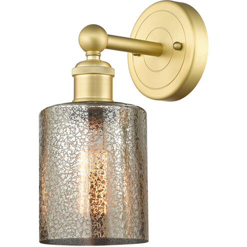 Cobbleskill Sconce Wall Light in Satin Gold, Mercury