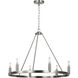 Mirla 6 Light 28 inch Brushed Nickel Chandelier Ceiling Light in Incandescent