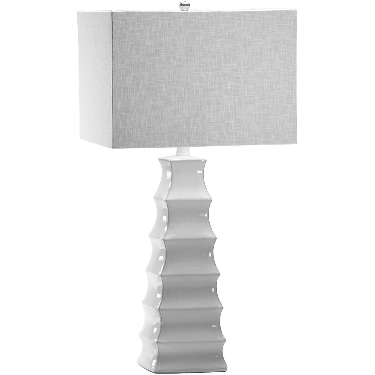 Emily 28 inch 100.00 watt White Table Lamp Portable Light