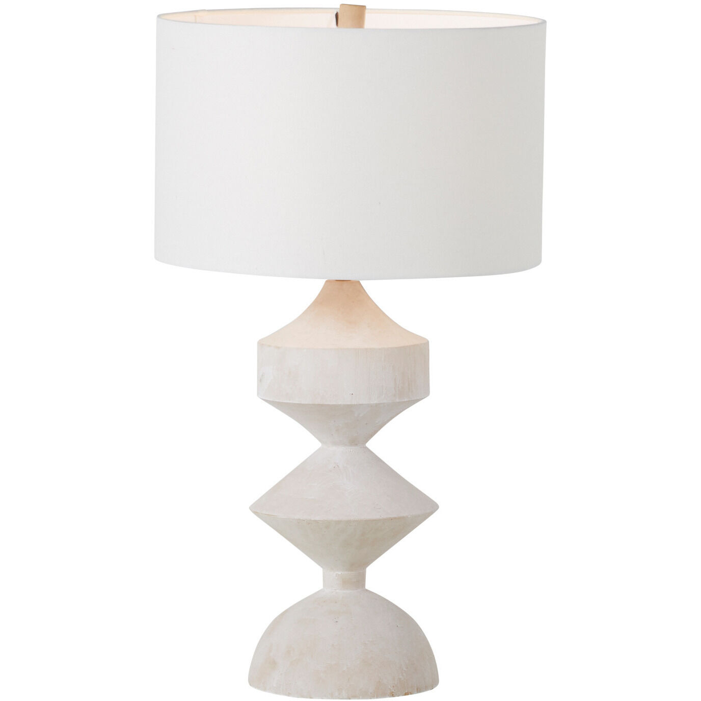 Maddox 30 inch Plaster White Table Lamp Portable Light