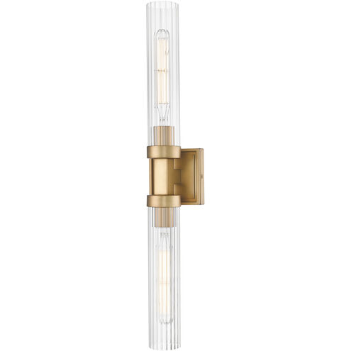 Beau Wall Sconce Wall Light in Rubbed Brass