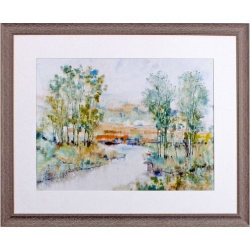 Landscapes Collection Blue Framed Art
