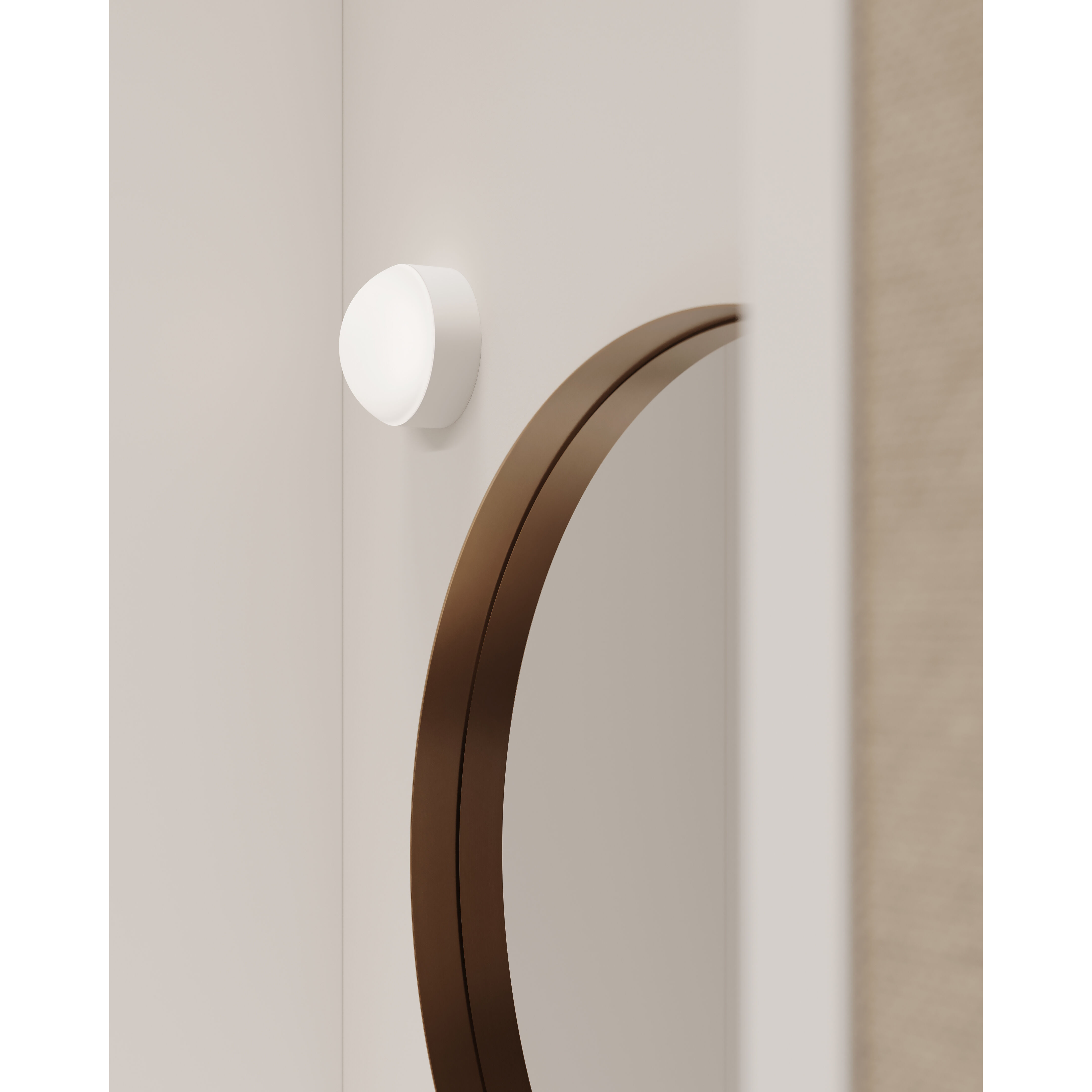 Reals LED 5 inch Textured White Flush Mount Ceiling Light in Dome Lens