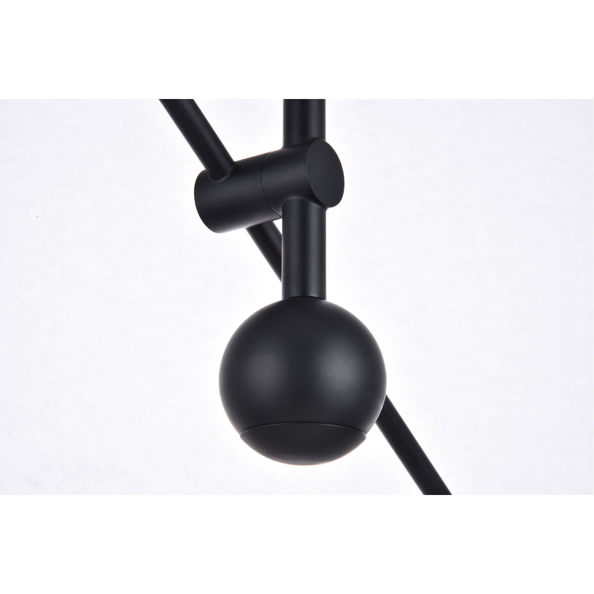 Axel 6 Light 42 inch Black and Brass Pendant Ceiling Light