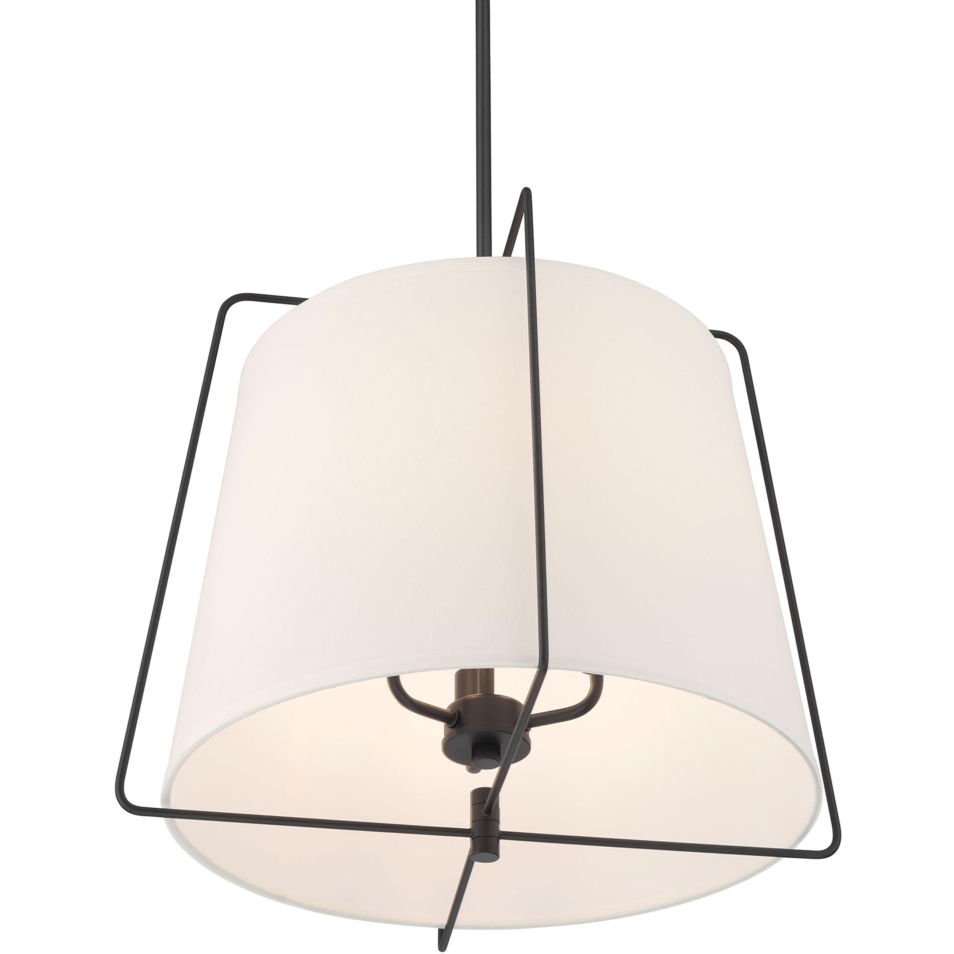 Vellinor 3 Light 20 inch Matte Black Pendant Ceiling Light