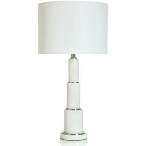 Apilado 31.75 inch 150.00 watt White Marbled Table Lamp Portable Light
