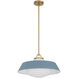 Xander 3 Light 20 inch Vibrant Gold Pendant Ceiling Light