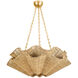 Hayworth 6 Light 30.25 inch Vintage Gold Leaf Chandelier Ceiling Light