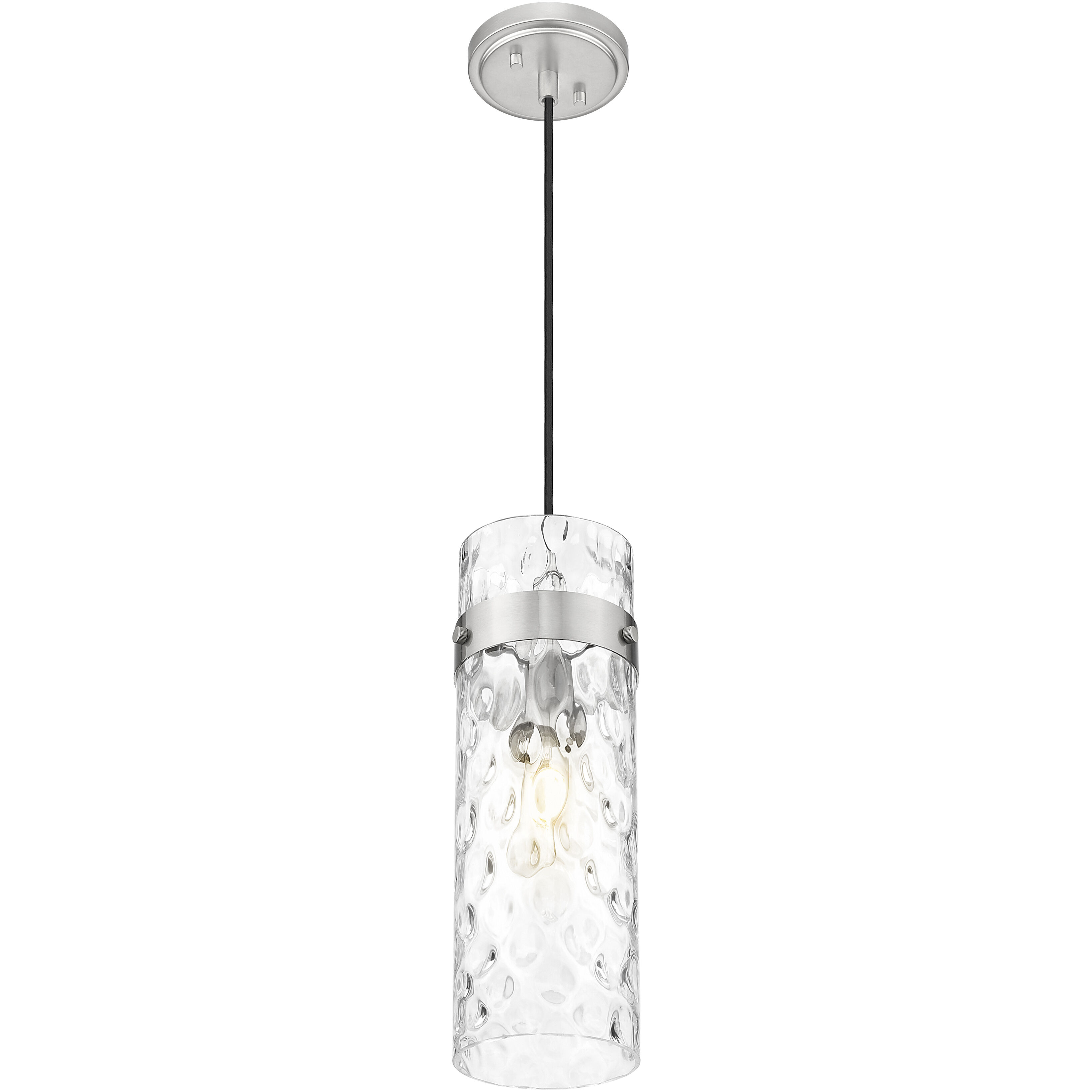 Fontaine 1 Light 5.75 inch Brushed Nickel Pendant Ceiling Light