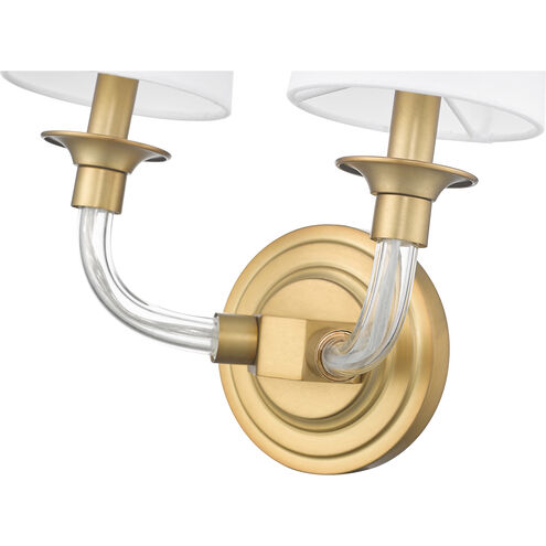 Katerina Wall Sconce Wall Light in Rubbed Brass