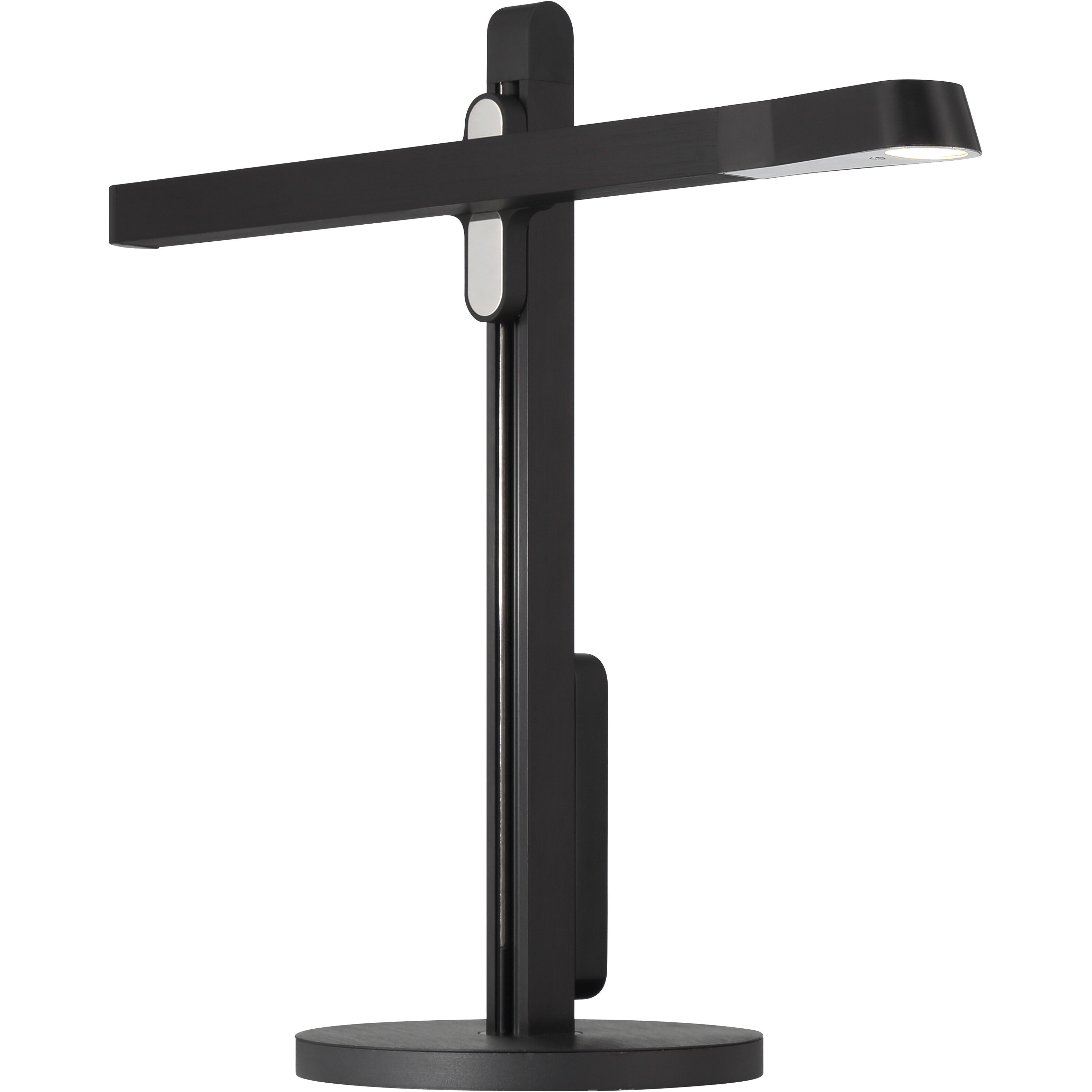 Portables 18.5 inch 5.00 watt Anodized Brushed Coal Adjustable Table Lamp Portable Light