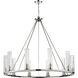 Beau 10 Light 46 inch Polished Nickel Chandelier Ceiling Light