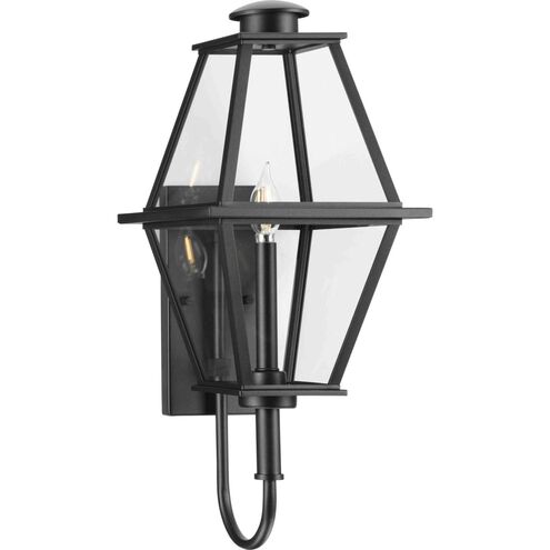 Bradshaw 1 Light 24 inch Textured Black Outdoor Wall Lantern, Design Series
