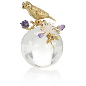 Parrot and Amethyst I 9 X 6.75 inch Sculpture