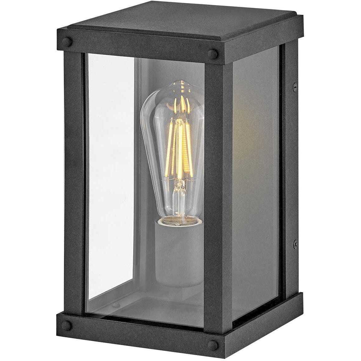Beckham Outdoor Wall Mount Lantern in Aged Zinc