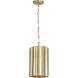 Allegra 1 Light 9.5 inch Weathered Brass Mini Pendant Ceiling Light
