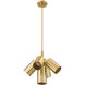 Lumina 5 Light 17 inch Modern Gold Chandelier Ceiling Light