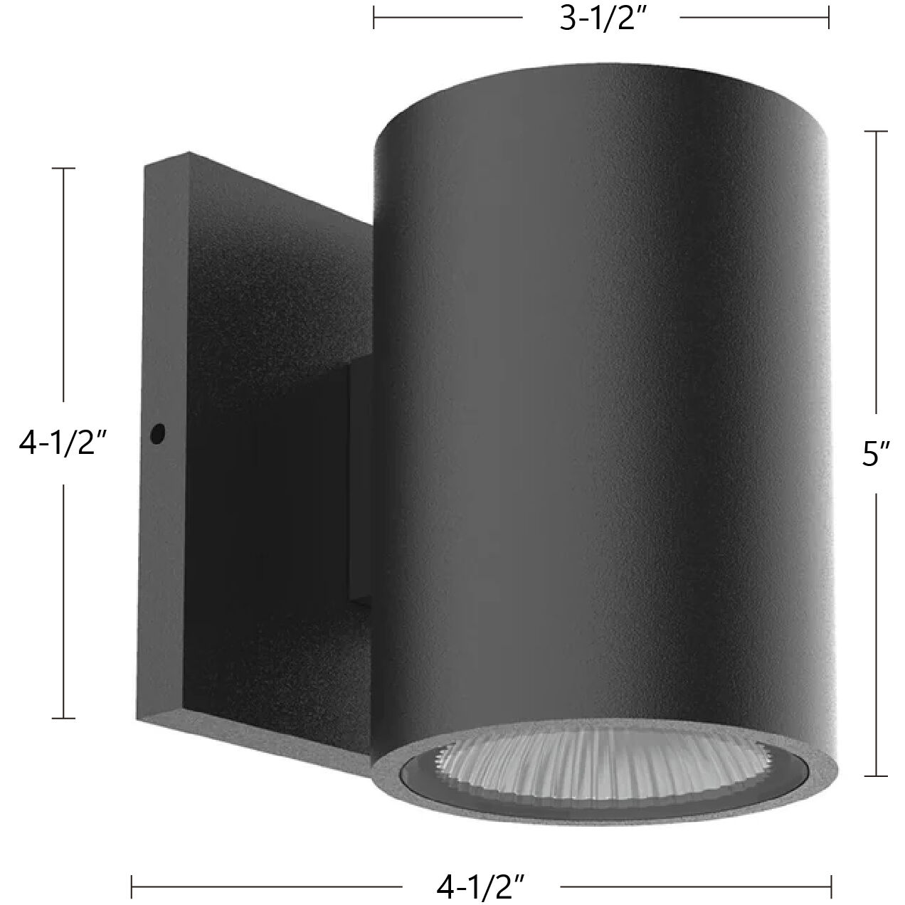 Nordic LED 5 inch Gray Exterior Wall Sconce