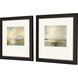 Silent Landscape Blue and Orange and White and Green Framed Art, Propac
