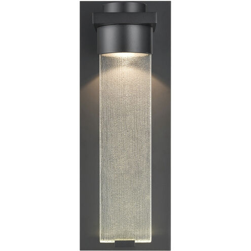 Amster LED 15.25 inch Powder Coated Black Outdoor Wall Sconce