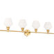 Gene 4 Light 38 inch Brass Wall sconce Wall Light
