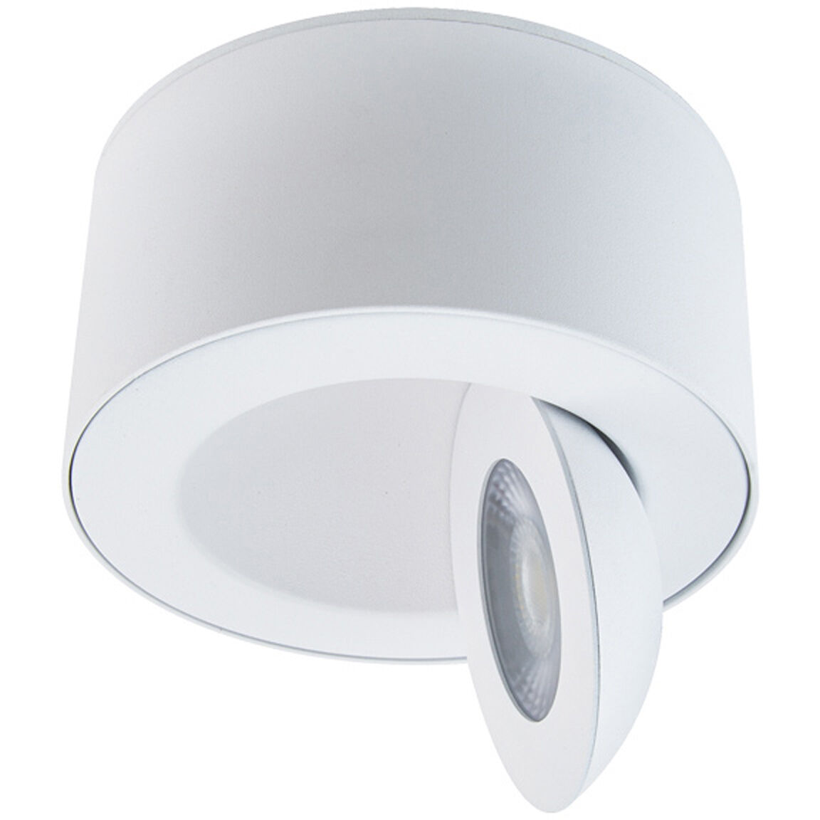 Peek LED 4.88 inch White Flush Mount Ceiling Light in 4000K, dweLED