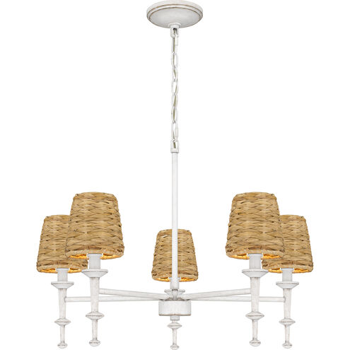 Flannery 5 Light 26 inch Antique White Chandelier Ceiling Light