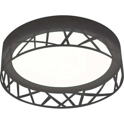 Boon LED 16 inch Black Flush Mount Ceiling Light