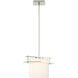 Arc Ellipse 1 Light 12.9 inch Sterling Mini Pendant Ceiling Light, Large