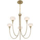 Florena 5 Light 26 inch Noble Brass Chandelier Ceiling Light
