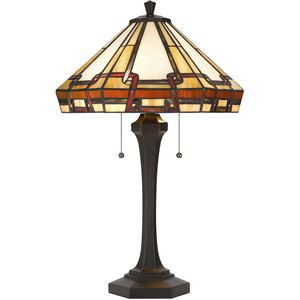 Tiffany 25 inch 60.00 watt Tiffany Table Lamp Portable Light